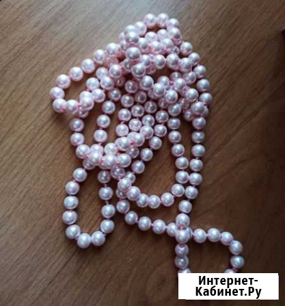 Бусы, розовый жемчуг Брянск - изображение 1