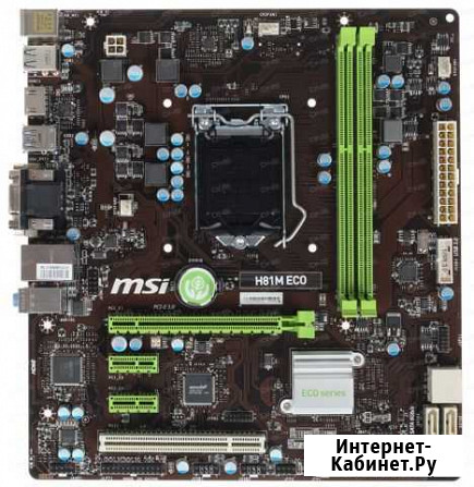 М плата MSI H81M ECO,Core i5-4570, 8 гб Кисловодск - изображение 1