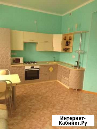 Кухня мдф с круглой дверью с барной стойкой Омск - изображение 1