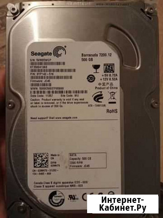 Жесткий диск Seagate SATA, 500гб Бийск - изображение 1