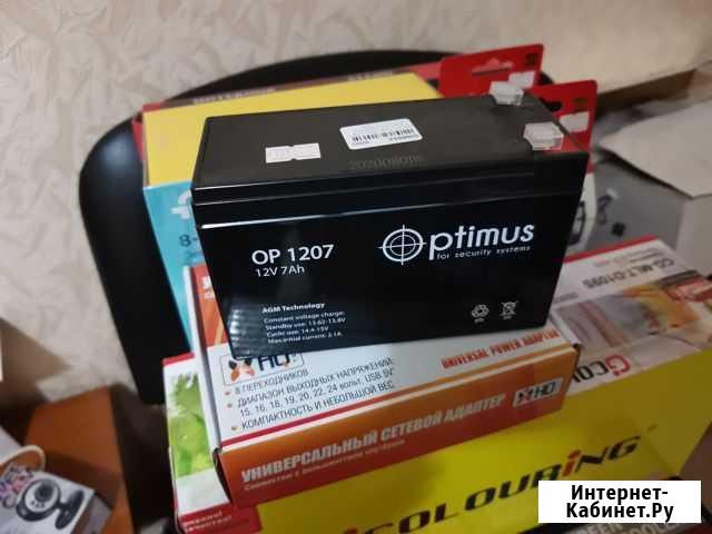 Аккумулятор Optimus OP 1207 (12V / 7Ah) Гаспра - изображение 1