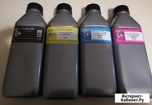Комплект цветного тонера для HP Волгоград - изображение 1