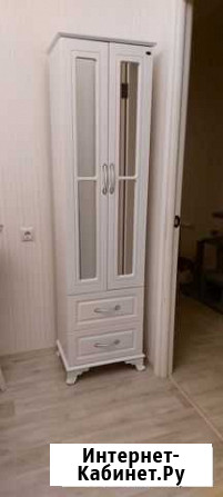 Напольный шкаф для ванной комнаты, белый, б/у Брянск - изображение 1