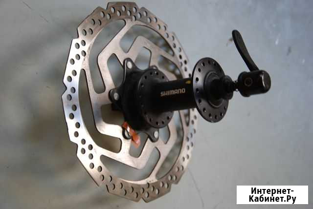 Втулка передняя Shimano под центр-лок с ротором Севастополь - изображение 1