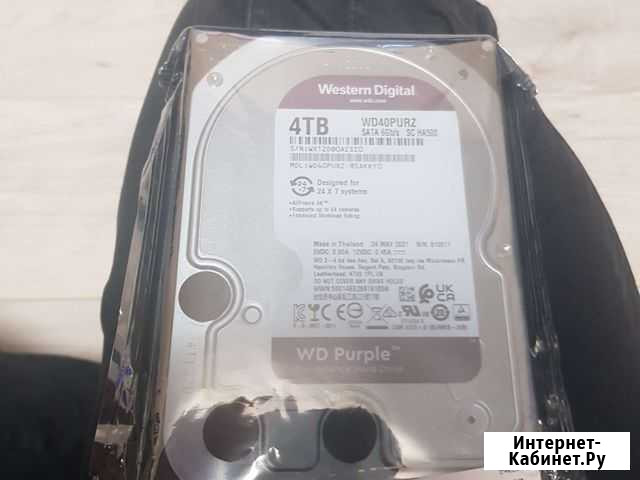 Жесткий диск WD Purple WD40purz, 4тб, HDD, SATA II Подольск - изображение 1