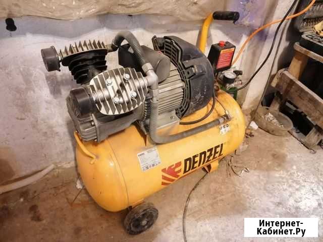 Компрессор воздушный denzel 2/50 2,2 кВт, 350 л/м Старый Оскол - изображение 1