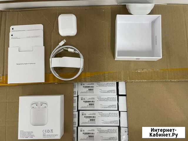 Новые Беспроводные наушники Airpods 2 Новомосковск - изображение 1