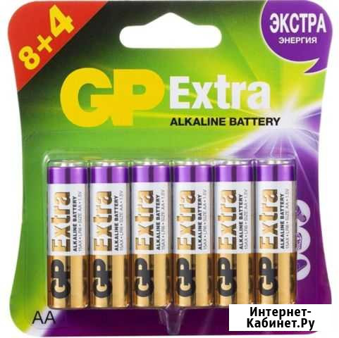 Батарейки GP Extra Alkaline AA и AAA 12 шт Астрахань - изображение 1