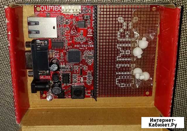 Отладочная плата Olimex PIC-P67J60 PIC18F67J60 Армавир - изображение 1