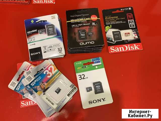 Micro SD 32 gb флеш карты, Карта памяти sdhc Казань - изображение 1