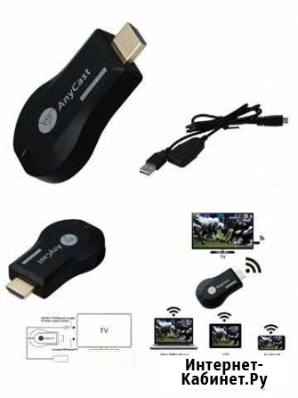 Медиаплеер ресивер WiFi hdmi с телефона на TV Киров - изображение 1