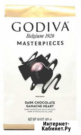 Godiva, черный шоколад в виде сердец ганаш 421г Одинцово - изображение 1