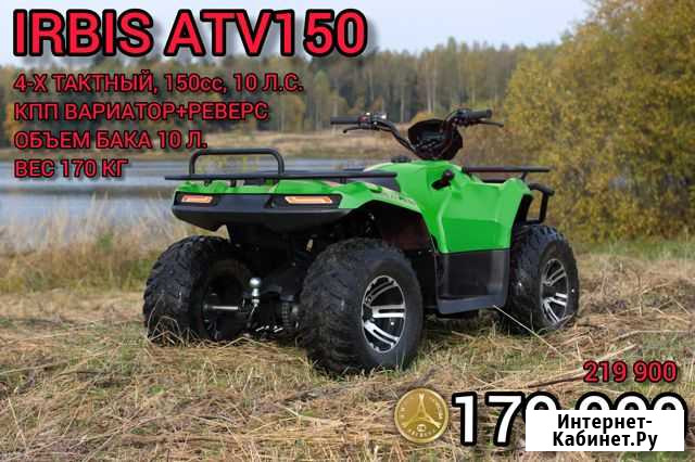 Квадроцикл irbis ATV 150U с псм Петропавловск-Камчатский - изображение 1