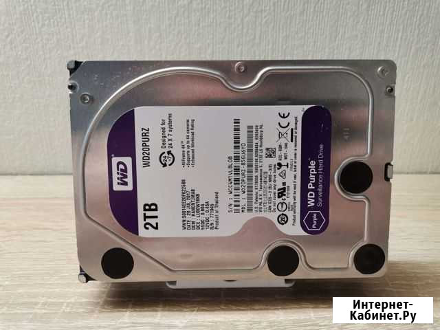 3.5 HDD 2 TB WD purple 2017 WD20purz 24/7 Саранск - изображение 1