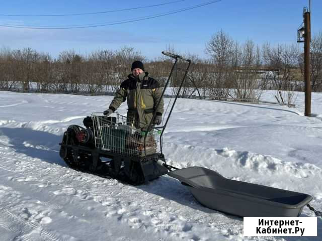 Мотобуксировкик 15л/с 500 гусянка Москва - изображение 1