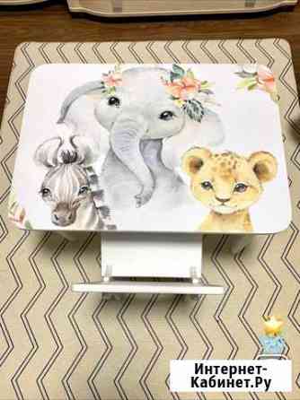 Стол детский со стульчиком с рисунком новый компле Челябинск