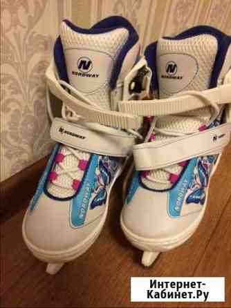 Коньки детские раздвижные размер 30-34 Кемерово