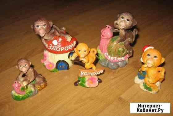 Обезьянки, 5 фигурок Рязань