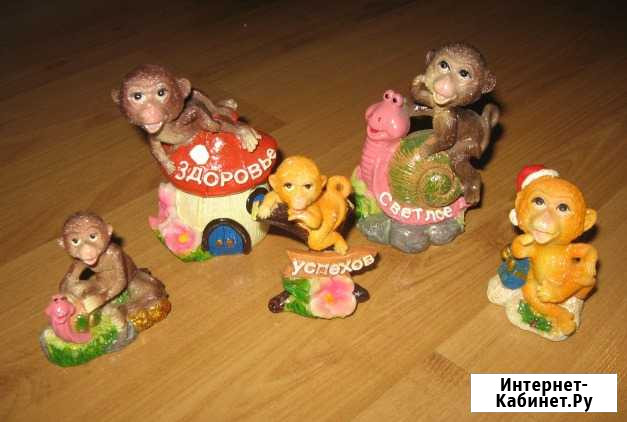 Обезьянки, 5 фигурок Рязань - изображение 1