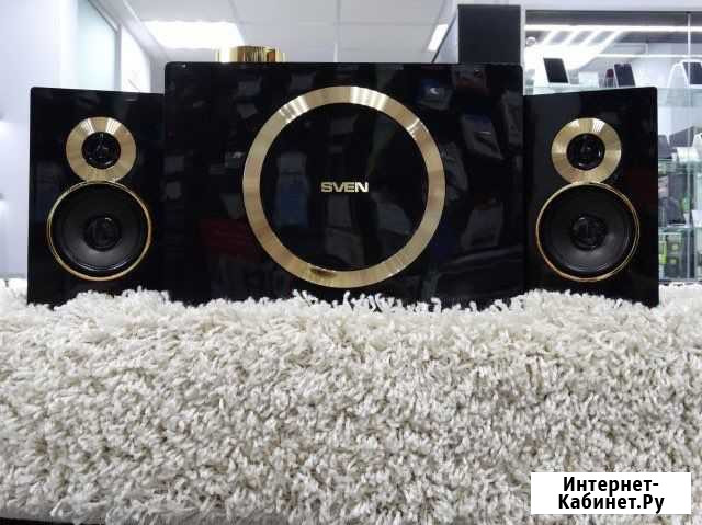 Колонки swen MS-1085 Gold&Black Ижевск - изображение 1