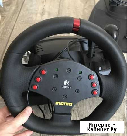 Руль Logitech momo Racing Force Feedback Wheel Ижевск - изображение 1