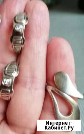 Серебрянные серьги +кольцо В подарок Владимир - изображение 1