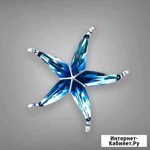 Звезда Swarovski,серебро 925, новая Пятигорск