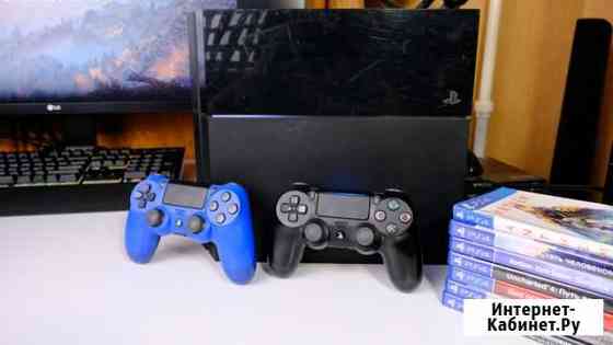 Приставка PS4 Fat (два геймпада и диски) Электросталь