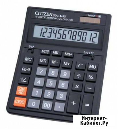 Калькулятор citizen SDC-444S, 12-разрядный, черный Димитровград - изображение 1