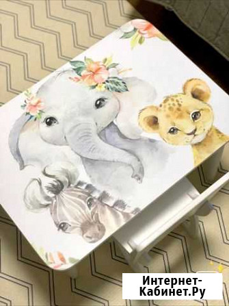 Стол детский со стульчиком с рисунком новый Краснодар - изображение 1