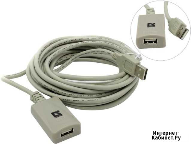 Кабель USB2.0 (5 метров) с усилителем Defender Воркута - изображение 1