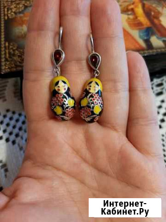 Серьги матрёшки sokolov серебро Нижний Новгород - изображение 1