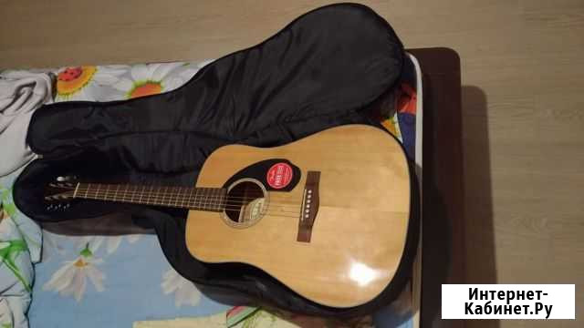 Акустическая гитара fender CD-60S NAT и чехол для Ярославль - изображение 1