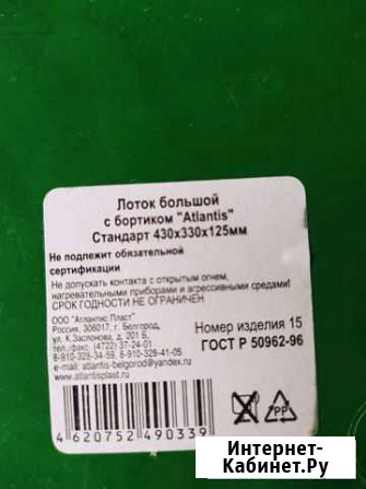 Лоток большой под наполнитель для животных Севастополь - изображение 1