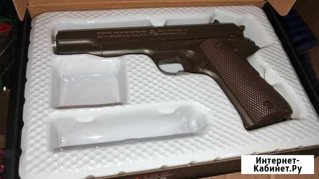Пистолет colt USA цвет зелёный военный Альметьевск - изображение 1