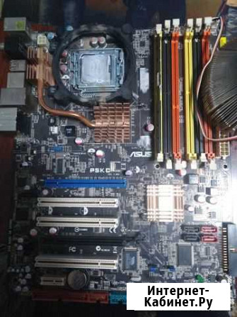 Материнская плата с процессором asus p5 и E5460 Салават - изображение 1