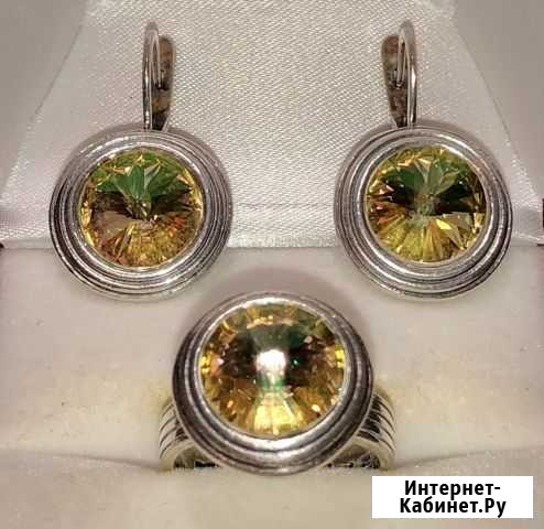 Комплект серьги, кольцо Jenavi «Эмбаси» Ульяновск - изображение 1