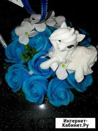 Букет из мыльных роз и единорожки Брянск