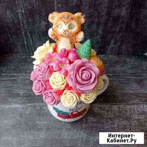 Новогодний букет в чашке Волгоград