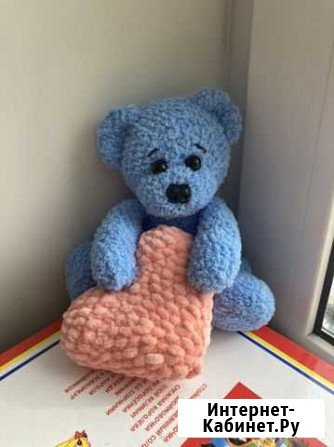 Вязанная игрушка плюшевый мишка Нижний Новгород - изображение 1