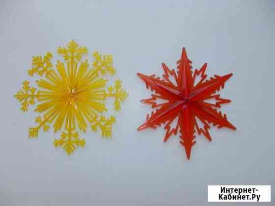 Ёлочные игрушки - снежинки Томск