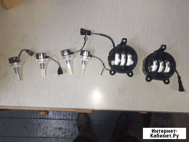 Светодиодные лампы led h7 h1 Инта - изображение 1