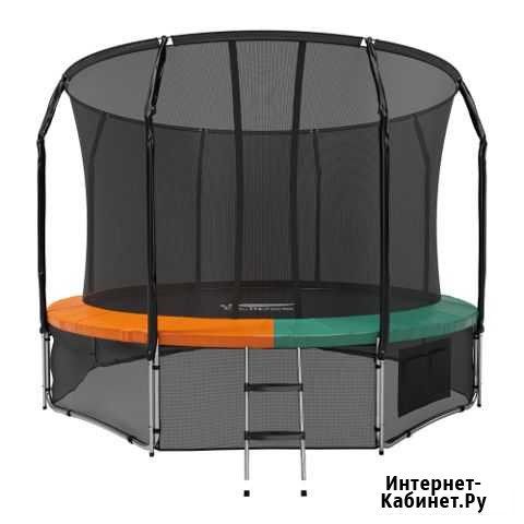Батут Eclipse Space Twin Green/Orange 12FT Красноярск - изображение 1