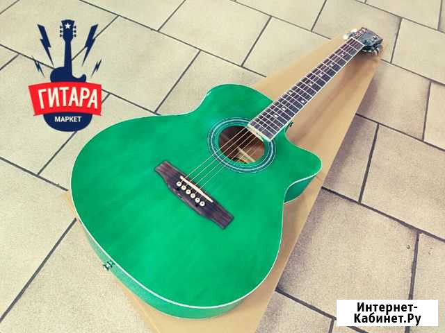Гитара акустическая Elitaro зеленая Красноярск - изображение 1