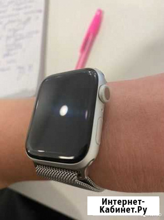 Смарт-часы Apple watch 6 белые с метал ремнем Ярцево - изображение 1