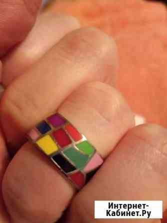 Серебро кольцо с эмалью Белгород
