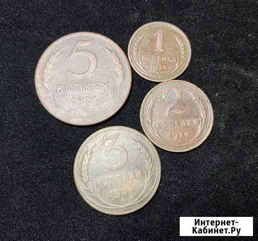 1,2,3,5 копеек 1924г Воронеж - изображение 1