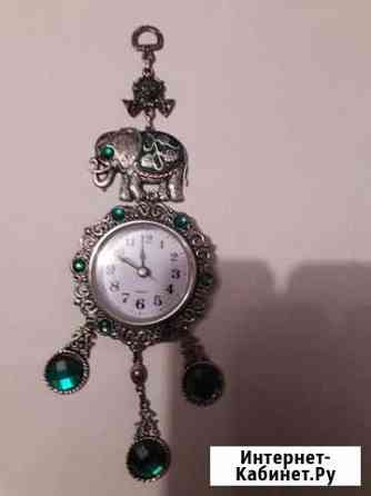 Часы настенные со слоном и камешками Рязань