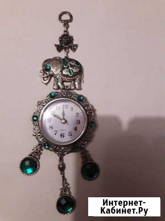 Часы настенные со слоном и камешками Рязань - изображение 1