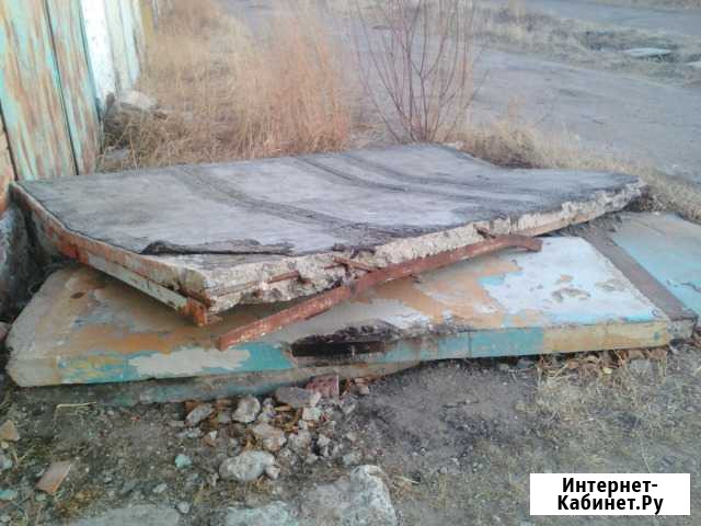 Плиты железобетонные монолитные, б/у Краснокаменск - изображение 1